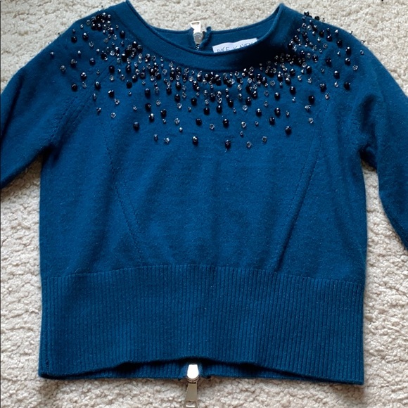 Dice Kayek crop embellished sweater rare - Picture 4 of 7